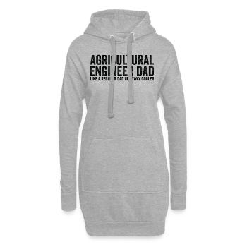 Papa - Ingénieur agronome - Sweat-shirt à capuche long Femme - gris chiné - Devant