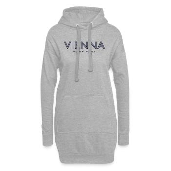 Coordonnées de la ville d’Autriche - Vienne - Sweat-shirt à capuche long Femme - gris chiné - Devant