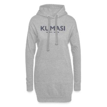Coordonnées de la ville de Ghana - Kumasi - Sweat-shirt à capuche long Femme - gris chiné - Devant