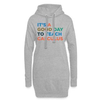 Teaching arithmetic teachers - Hoodie Dress - heather grey - Front