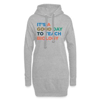 Biologielehrer Unterrichten - Hoodie-Kleid - Grau meliert - Vorne
