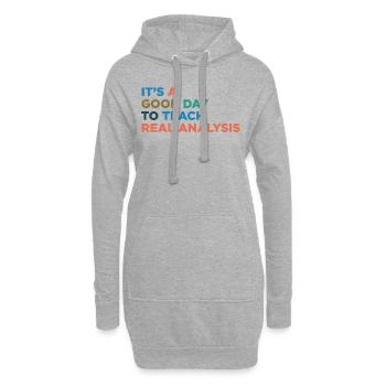 Lehren Sie Den Lehrer Für Echte Analysen - Hoodie-Kleid - Grau meliert - Vorne