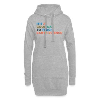 Enseignants - Sweat-shirt à capuche long Femme - gris chiné - Devant