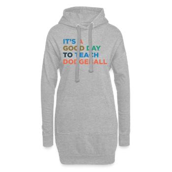 Dodgeball -Trainer Unterrichten - Hoodie-Kleid - Grau meliert - Vorne