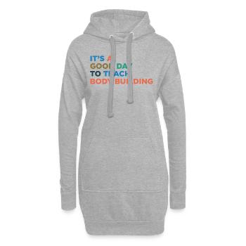 Lehren Sie Body Building Coach - Hoodie-Kleid - Grau meliert - Vorne