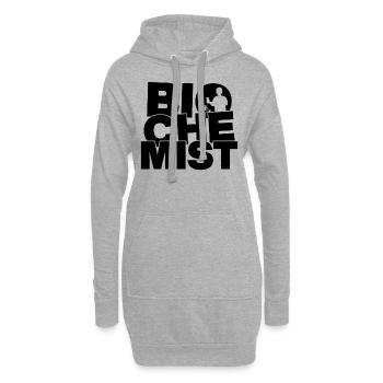 Profession Travail - Biochimiste - Sweat-shirt à capuche long Femme - gris chiné - Devant