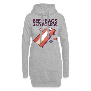 Jeu de Cornhole Tenue de trou de maïs avec Cornhole - Sweat-shirt à capuche long Femme - gris chiné - Devant
