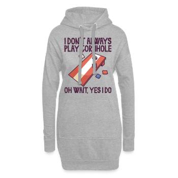 Jeu de Cornhole Tenue de trou de maïs avec Cornhole - Sweat-shirt à capuche long Femme - gris chiné - Devant