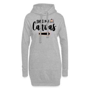 Meine Leinwand Meine Farbe - Paar Matching - Hoodie-Kleid - Grau meliert - Vorne