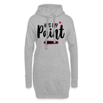 Meine Farbe Meine Leinwand - Paar Matching - Hoodie-Kleid - Grau meliert - Vorne
