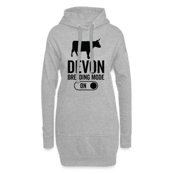 Kuhzuchtmodus Auf - Devon - Hoodie-Kleid - Grau meliert - Vorne