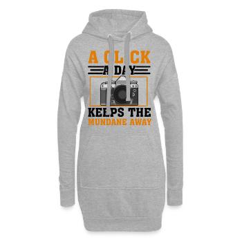 Cliquez sur Capture Slay - Photographie drôle - Sweat-shirt à capuche long Femme - gris chiné - Devant