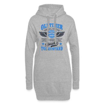 Oldtimer Baujahr 1965 - Geburtstag - Geschenk - Hoodie-Kleid - Grau meliert - Vorne