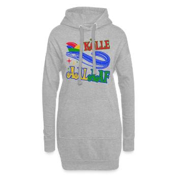 Kölle Aalaaf - Jecker Aal mit Narrenkappe Kostüm - Hoodie-Kleid - Grau meliert - Vorne