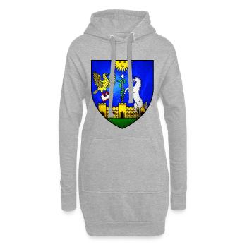 Eger Hongrie Hungary - Design - Sweat-shirt à capuche long Femme - gris chiné - Devant