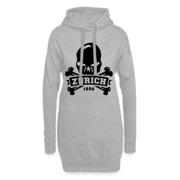 Zürich - Züri isch ois - 1896 - Hoodie-Kleid - Grau meliert - Vorne
