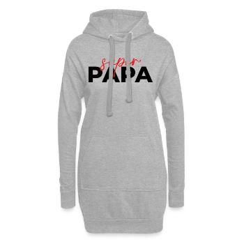 SUPER-VATER - Hoodie-Kleid - Grau meliert - Vorne