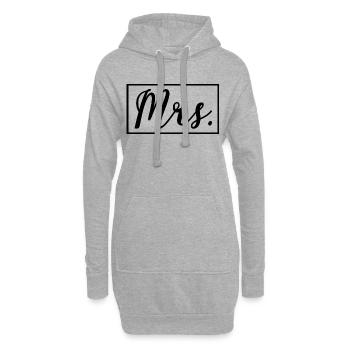 Mrs. Matching Paar Verlobung Hochzeit Flitterwochen - Hoodie-Kleid - Grau meliert - Vorne