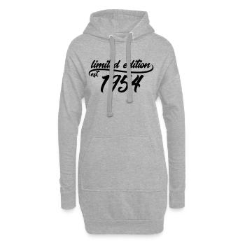 Limited Edition est 1954 - Hoodie-Kleid - Grau meliert - Vorne
