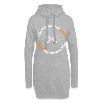 Polterabend 2024 - Hoodie-Kleid - Grau meliert - Vorne