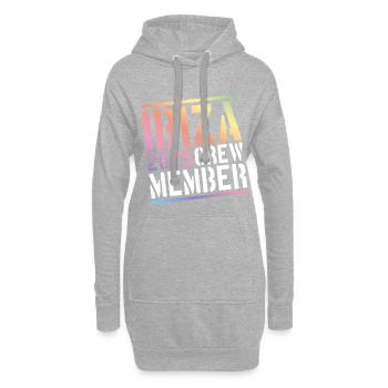 Ibiza 2025 Crew Bunt - Hoodie-Kleid - Grau meliert - Vorne