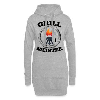Grillmeister - Hoodie-Kleid - Grau meliert - Vorne