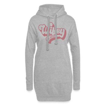 2023 Verlobung Brautdusche Hochzeit - Hoodie-Kleid - Grau meliert - Vorne
