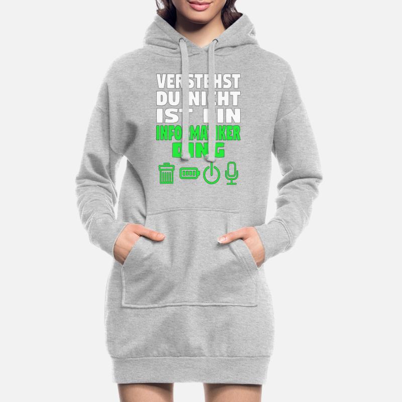 Informatik Computer Programmierer Entwickler Coder Hoodie-Kleid
