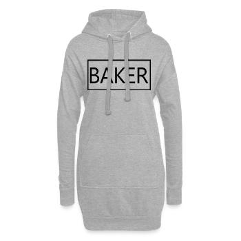 Baker Proud graduierter Baking Pastry Student - Hoodie-Kleid - Grau meliert - Vorne