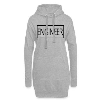 Ingenieur Stolzer Diplom-Ingenieurstudent - Hoodie-Kleid - Grau meliert - Vorne