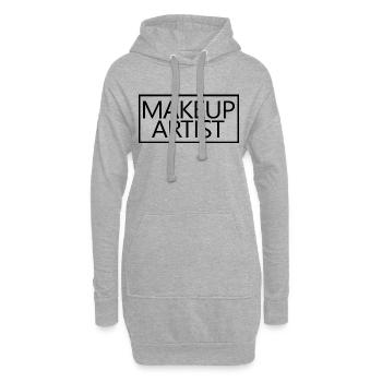 Maskenbildnerin Stolze Kosmetikerin - Hoodie-Kleid - Grau meliert - Vorne