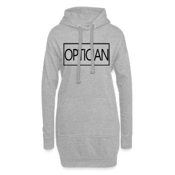 Opticien fier Étudiant Opticien diplômé - Sweat-shirt à capuche long Femme - gris chiné - Devant