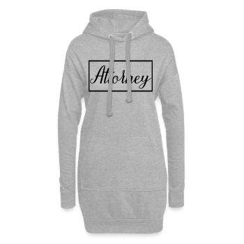 Avocat Fier étudiant avocat diplômé - Sweat-shirt à capuche long Femme - gris chiné - Devant