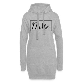 Cadeau d’une étudiante diplômée en sciences infirmières fière - Sweat-shirt à capuche long Femme - gris chiné - Devant