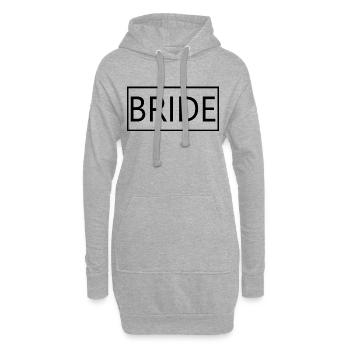 Braut Matching Paar Verlobung Hochzeit Flitterwochen - Hoodie-Kleid - Grau meliert - Vorne