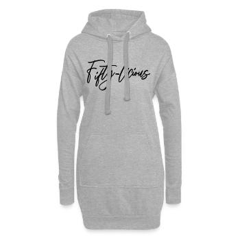 Fifty-Licious Funny 50th Birthday Party Männer Frauen - Hoodie-Kleid - Grau meliert - Vorne