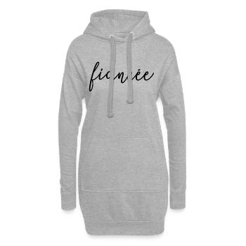 Verlobte passende Verlobung Hochzeit Flitterwochen - Hoodie-Kleid - Grau meliert - Vorne