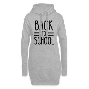 T-Shirt RETOUR À L'ÉCOLE Cadeau Idée cadeau - Sweat-shirt à capuche long Femme - gris chiné - Devant