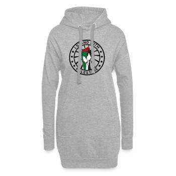 I Stand With Palestine Liberté pour la Palestine - Sweat-shirt à capuche long Femme - gris chiné - Devant