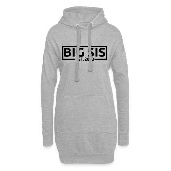 Big Sis Est. 2023 Grossesse promue à Big Sister - Sweat-shirt à capuche long Femme - gris chiné - Devant