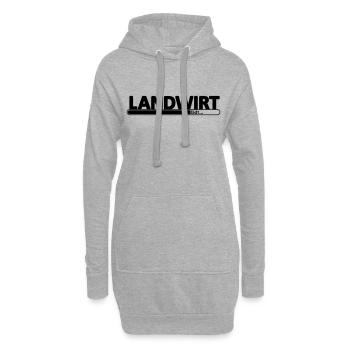 Landwirt // Landwirtin // Bauer // Bäuerin Agronom - Hoodie-Kleid - Grau meliert - Vorne