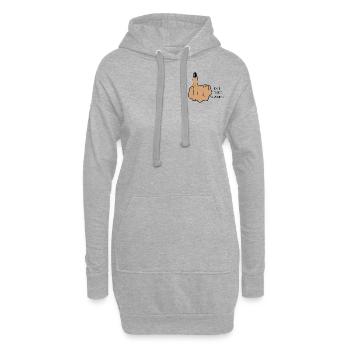 Covid hat meine Hochzeit abgestürzt - Hoodie-Kleid - Grau meliert - Vorne