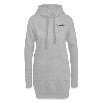 Mon mari - Sweat-shirt à capuche long Femme - gris chiné - Devant
