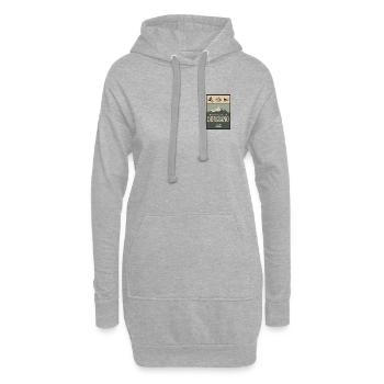 Difigiano Bike & Ski Club - Hoodie-Kleid - Grau meliert - Vorne
