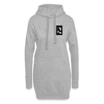 futur - Hoodie-Kleid - Grau meliert - Vorne
