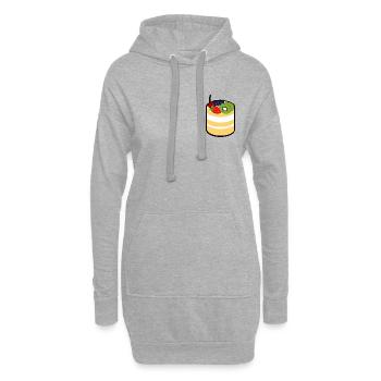 Kuchen - Hoodie-Kleid - Grau meliert - Vorne