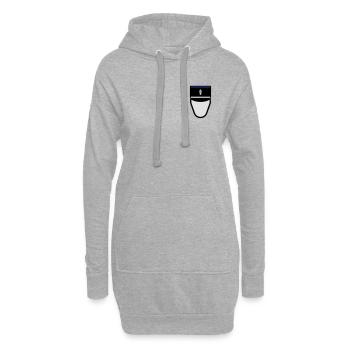 Gendarme Képi G.A. (Gendarme Auxiliaire) - Sweat-shirt à capuche long Femme - gris chiné - Devant