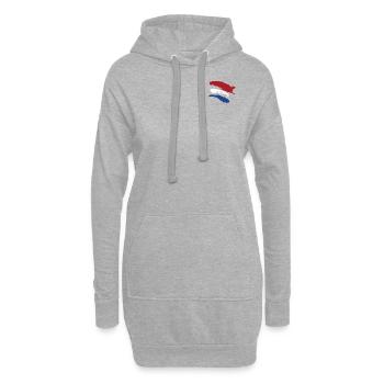 Niederlande Style Flagge - Hoodie-Kleid - Grau meliert - Vorne