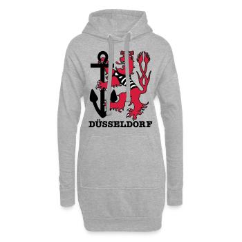 Duesseldorf Düsseldorf Düsseldorfer Loewe Maritim - Hoodie-Kleid - Grau meliert - Vorne