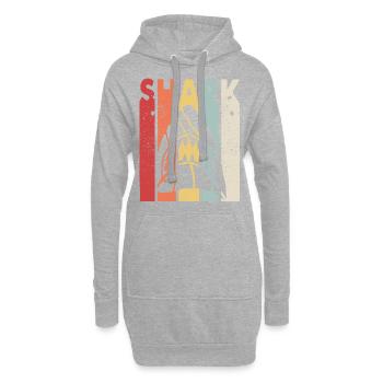 Requin blanc shark mer sous l’eau Plongée de requin baleine - Sweat-shirt à capuche long Femme - gris chiné - Devant